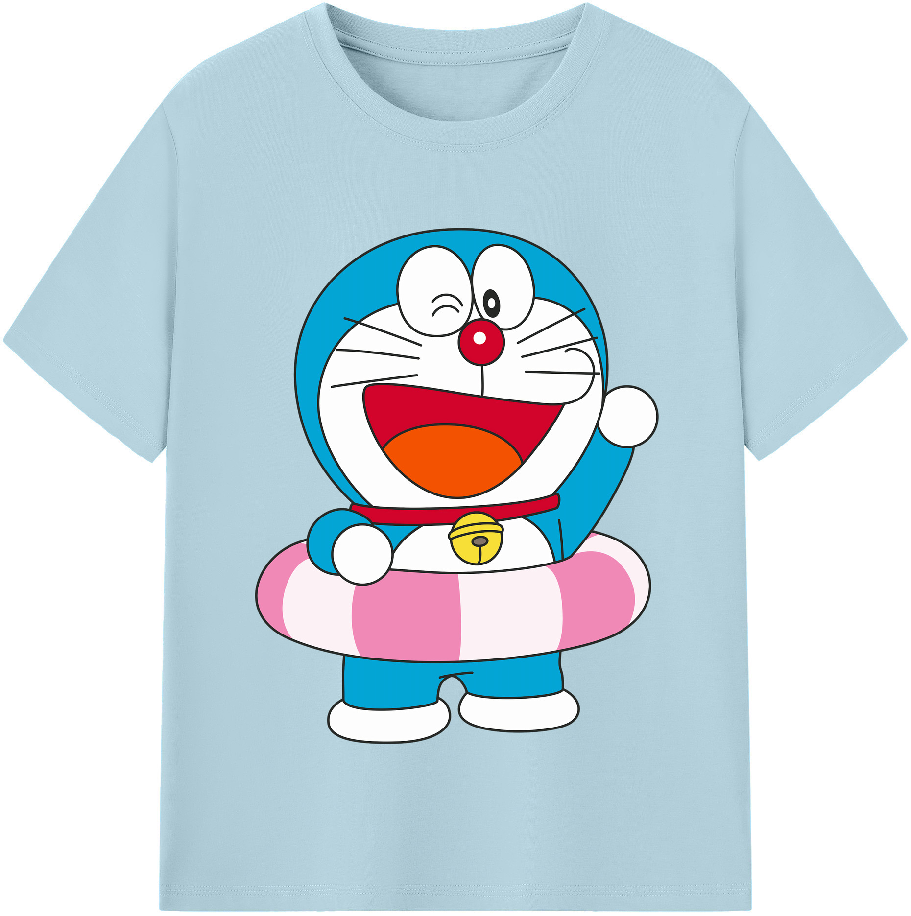 （画像用） ドラえもん Doraemon 綿100％半袖Tシャツ（フロントプリント）